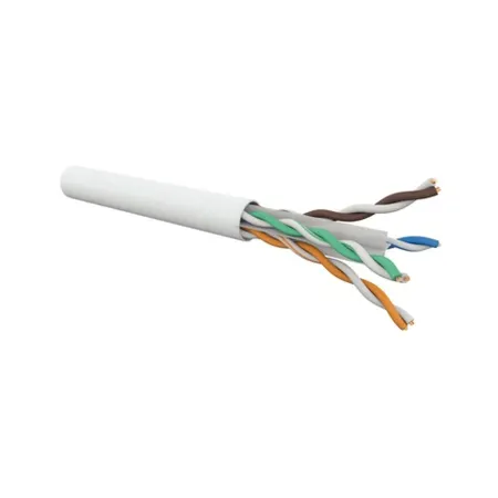 Gigamedia E-Slim Cat6 U/UTP datakabel vit – på löpmeter