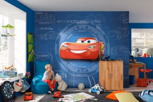 Papperstapet - Disney Bilar 3 Blueprint