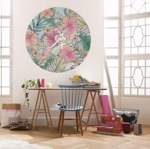 Väggdekor - Disney Ariel Ocean Flowers