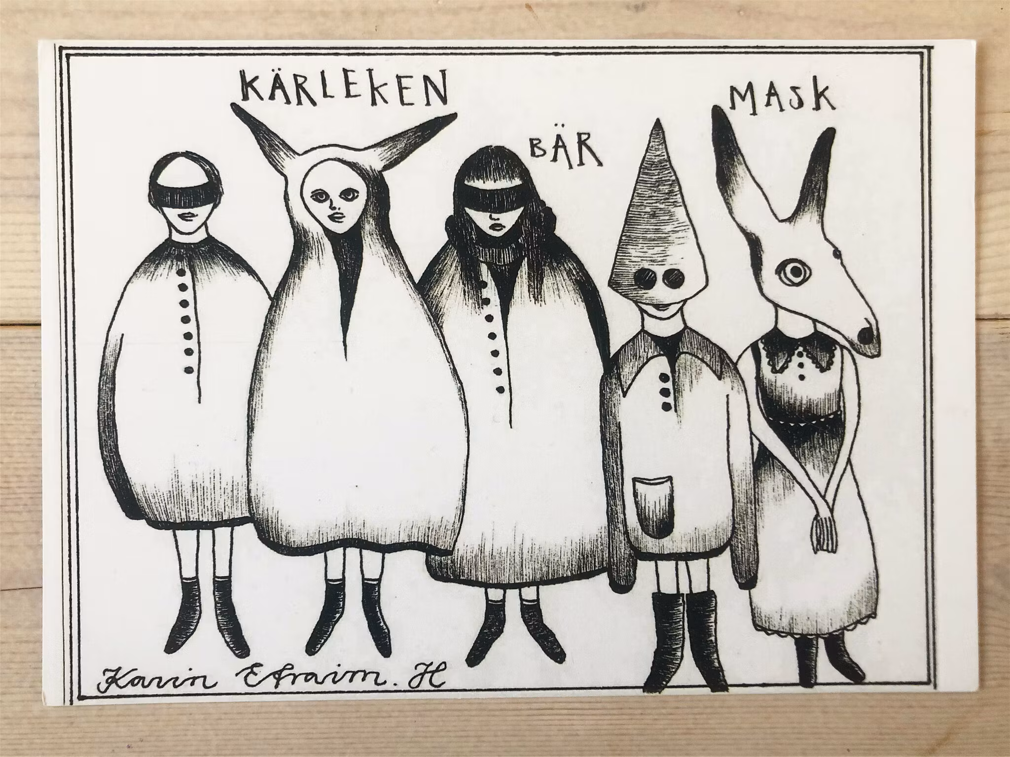 KÄRLEKEN BÄR MASK - print
