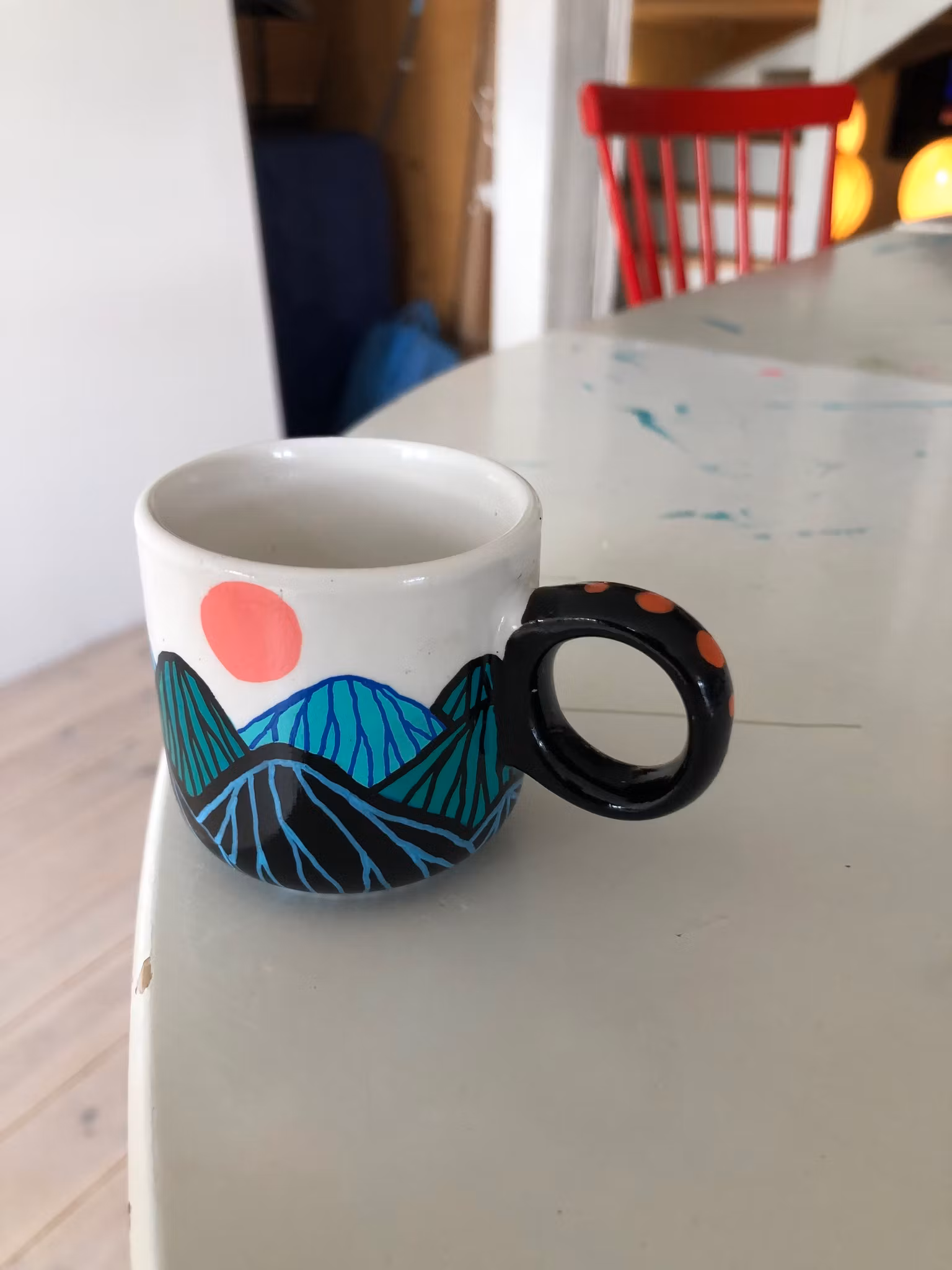 Espressokopp - Bergskap blå