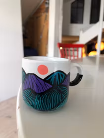 Espressokopp - Bergskap hav
