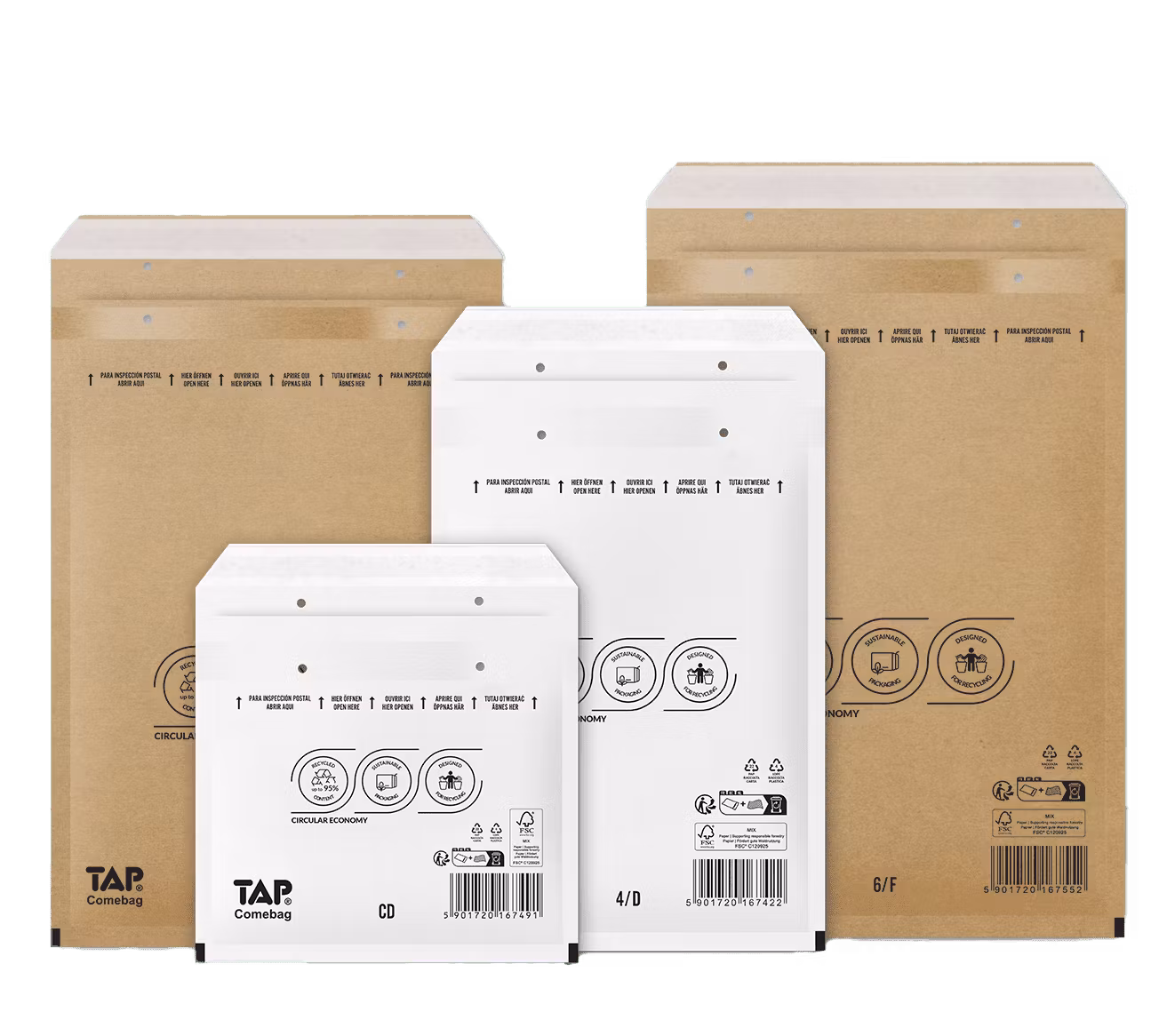 Postorderpåse.se > Bubbelpåsar T.A.P Inkommer 29/4-26