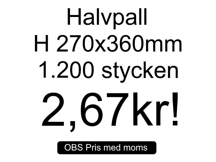 Bubbelpåsar storlek H 27x36cm Från 2,65 kr!