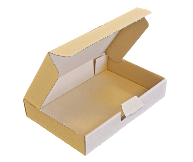 Stansad kartong L240 x B160 x H45mm.