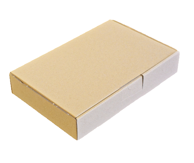 Stansad kartong L240 x B160 x H45mm.
