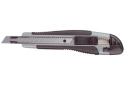 Utility Knife With Rubber Grip 9mm Lockable