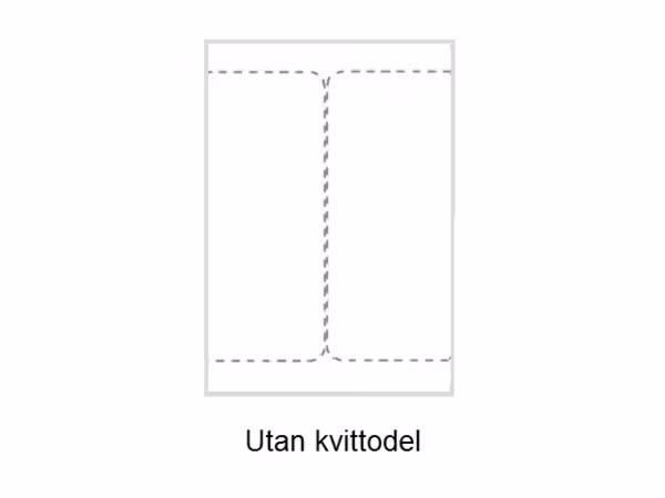 2 Transportetiketter/A4. Utan kvittodel. Ca 105 x 220mm. Självhäftande etiketter till din skrivare