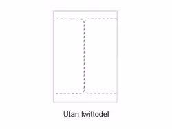 2 Transportmærker/A4. Uden kvitteringsdel. Ca 105 x 220 mm. Selvklæbende etiketter til din printer