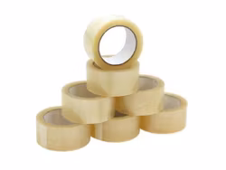 6-pack clear packaging tape. 5 cm wide 40 meters.