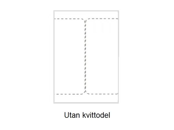 Självhäftande etiketter på A4 ark till din skrivare.