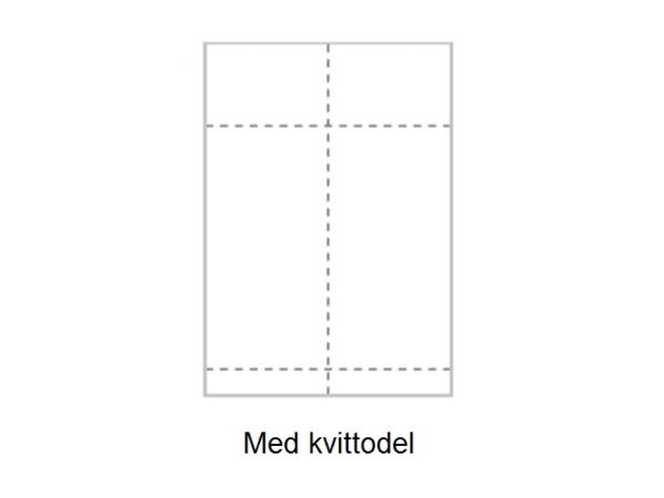 Självhäftande etiketter på A4 ark till din skrivare.