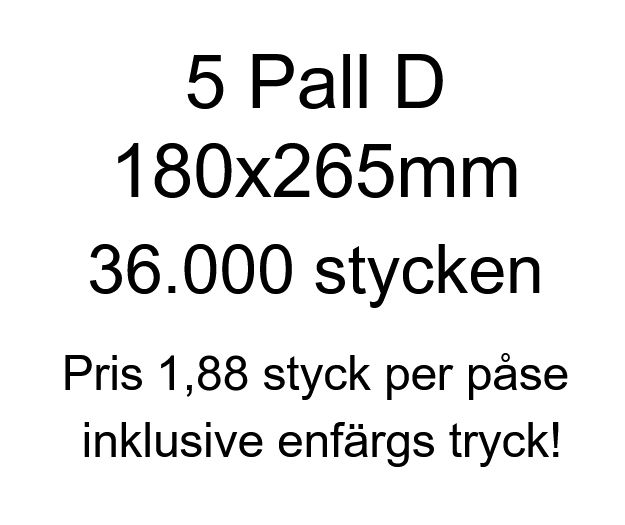Bubbelkuvert äkta Air Pro! Pris med tryck.
