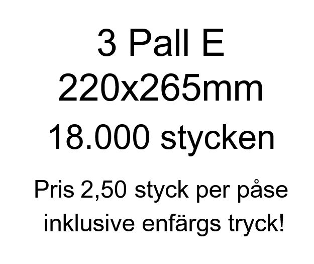 Bubbelkuvert äkta Air Pro! Pris med tryck.