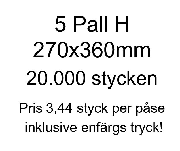 Bubbelkuvert äkta Air Pro! Pris med tryck.