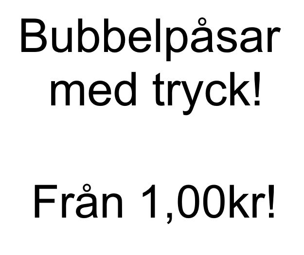 Bubbelkuvert äkta Air Pro! Pris med tryck.