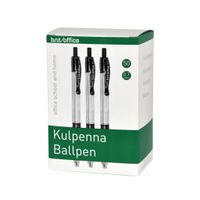 Kulspetspennor OFFICE 0,7mm Svart. Från 2,2kr/styck!