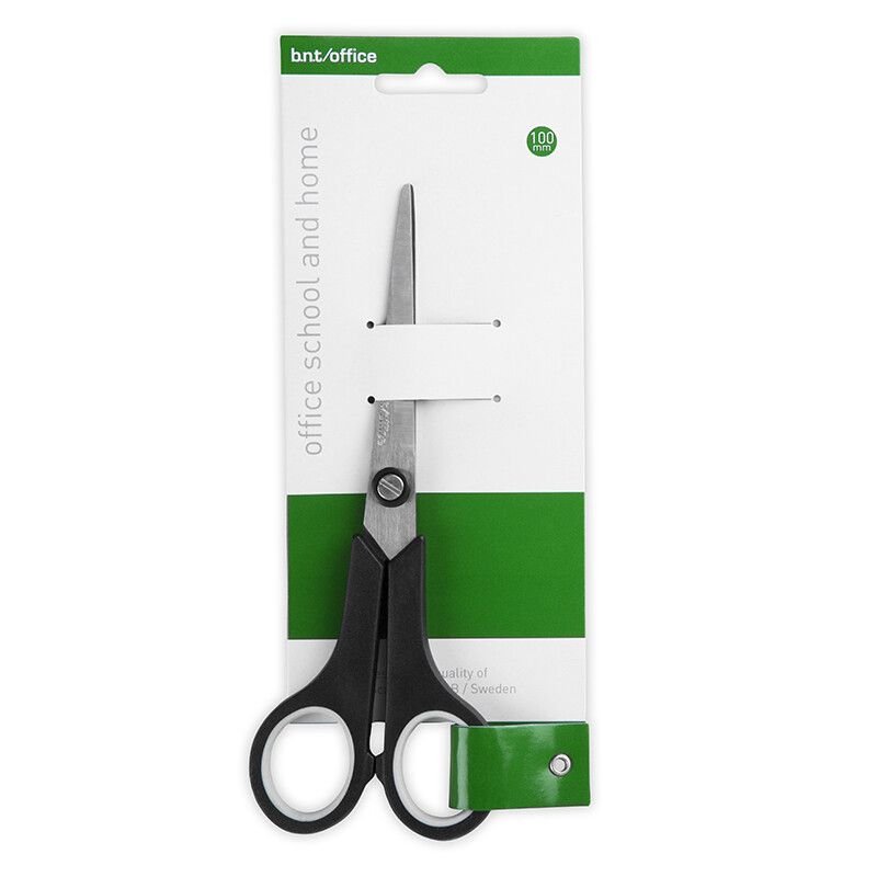 Office scissors 100mm Black/Grey