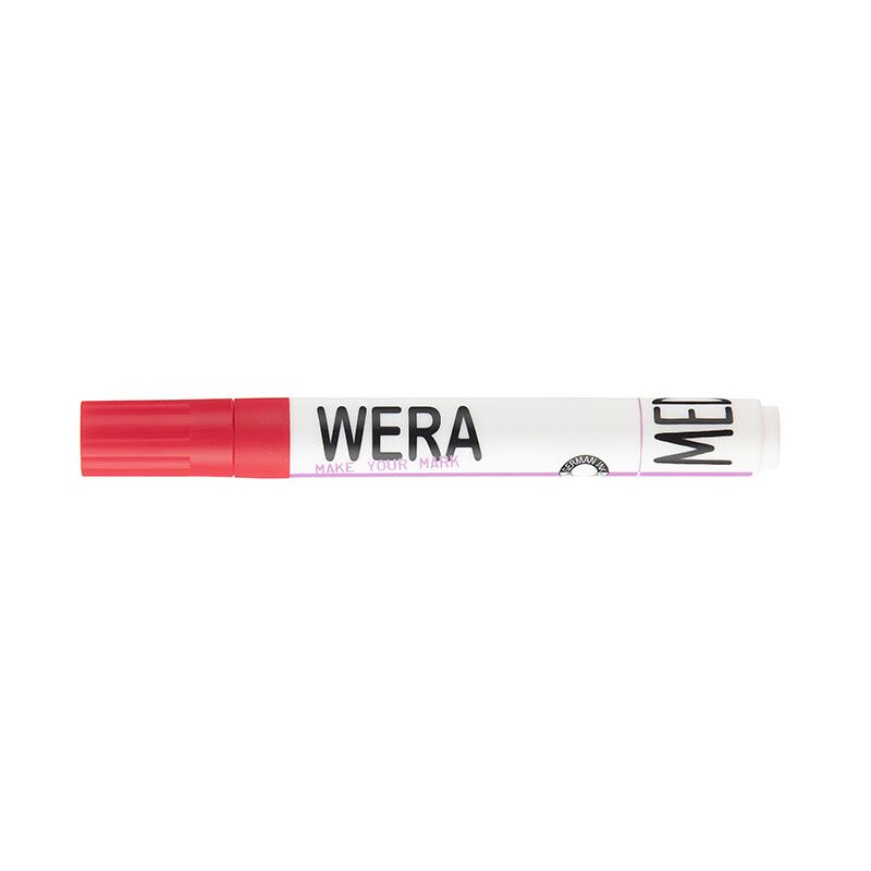 Wera Permanent Marker 1-4mm Rød.