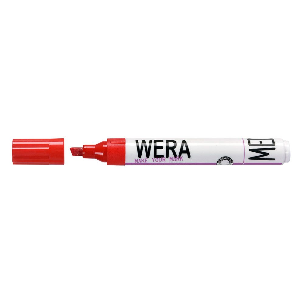 Wera Permanent Marker 1-4mm Rød.