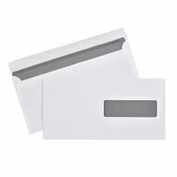 Envelope E65H2 Gummed Seal White