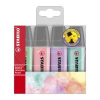 STABILO BOSS 4-Pack Pastell. Från 93kr!