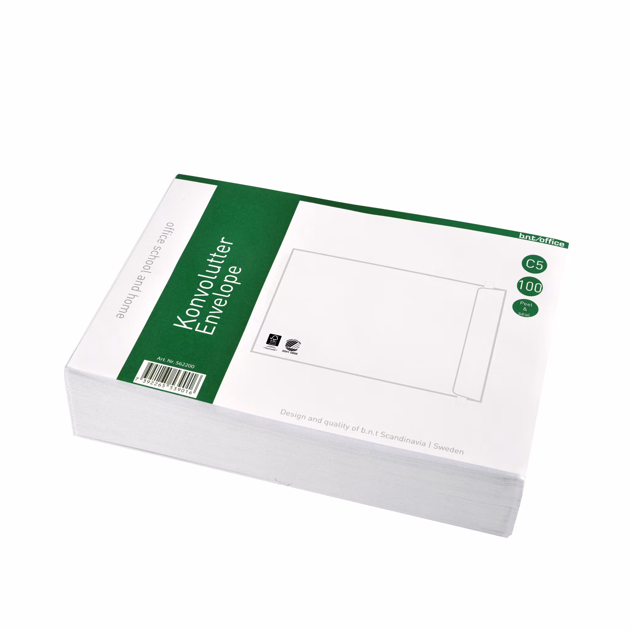 Kuvert C5P Peel & Seal Hvide