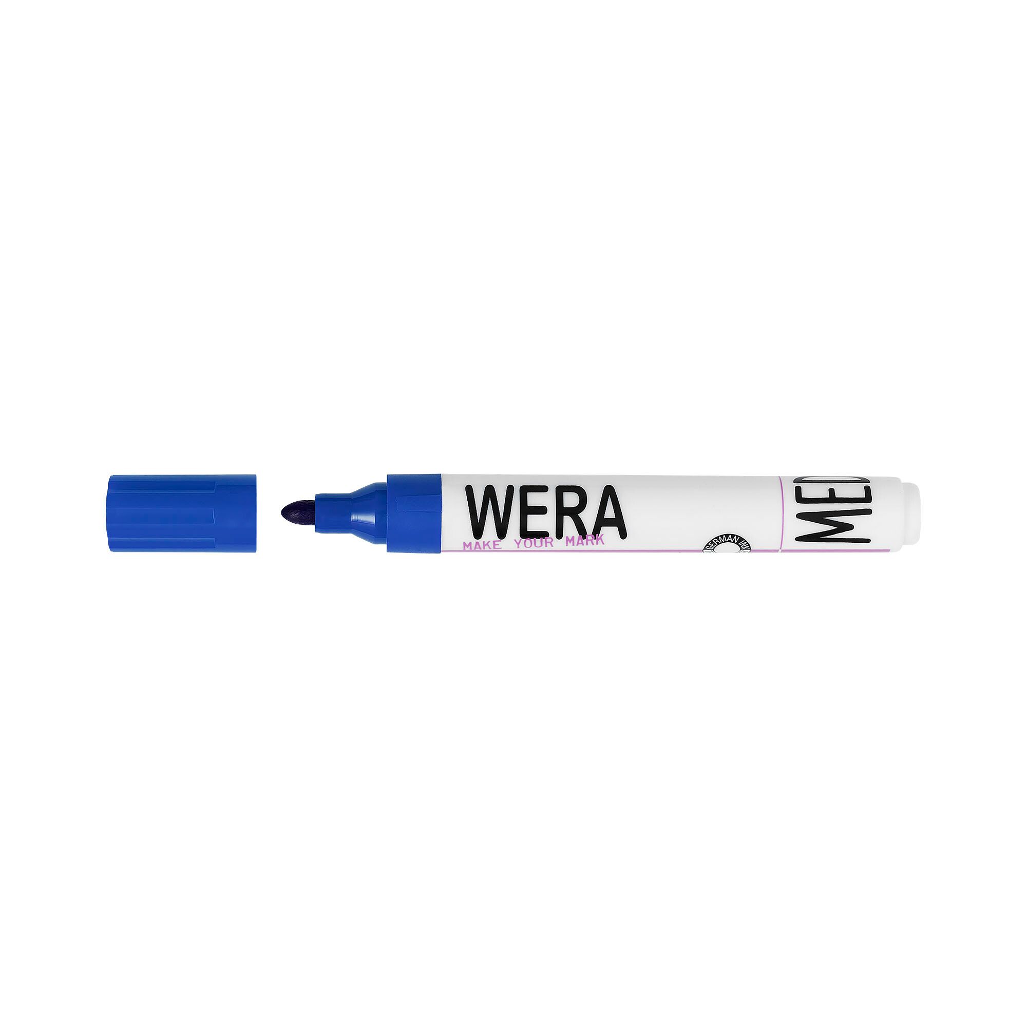 Wera Permanent Marker 1-3 mm Blå.
