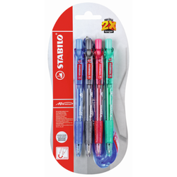 STABILO Marathon Kulspetspenna 4-Pack. Från 36kr!