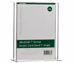 Akrylskylt A6 T-format. Från 35kr!