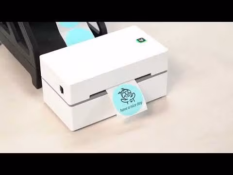 Munbyn thermal label printer pink.