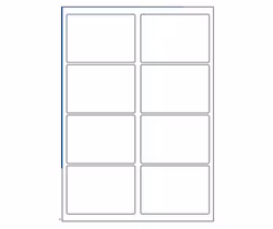 8 etiketter/A4. Ca 99 x 68mm. Självhäftande etiketter till din skrivare
