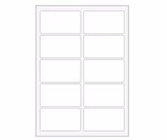 10 etiketter/A4. Ca 99 x 57mm. Självhäftande etiketter till din skrivare