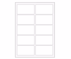 10 etiketter/A4. Ca 99 x 57mm. Självhäftande etiketter till din skrivare