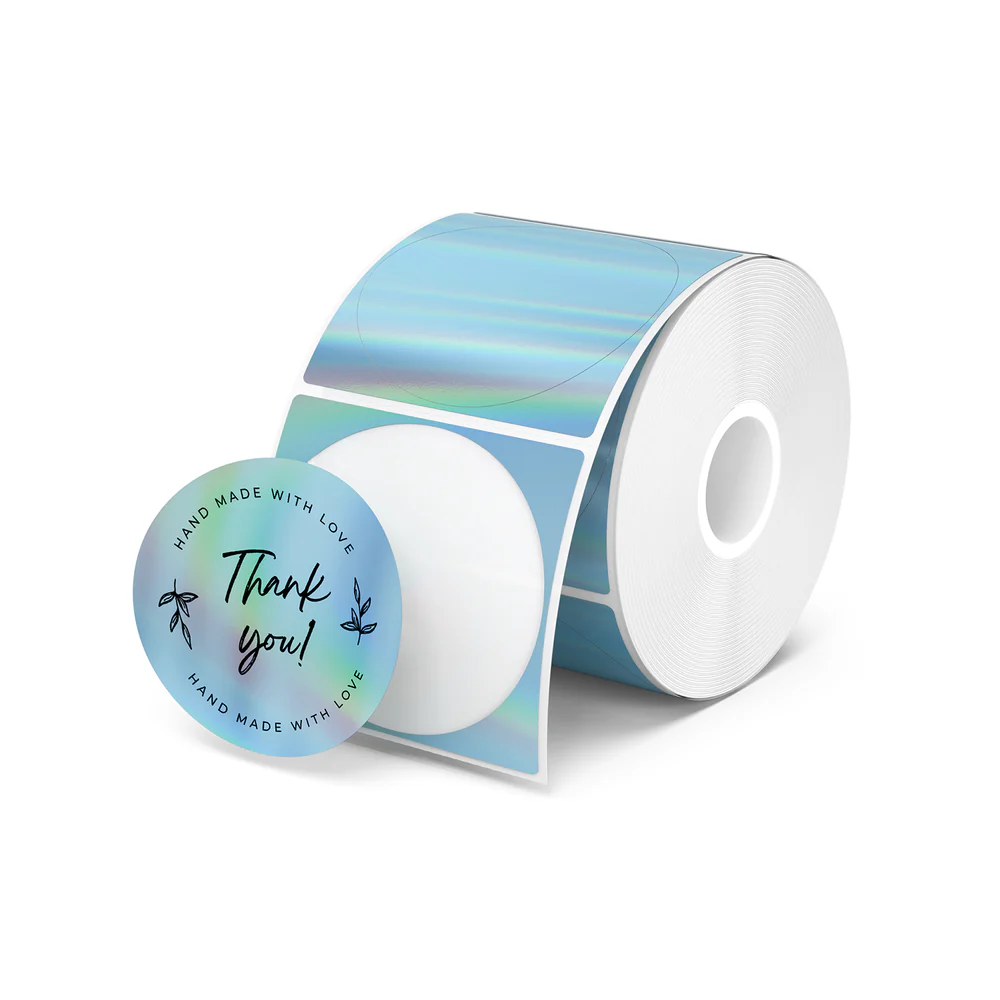Self-adhesive thermal labels in several colors and shapes. Authentic Munbyn!
