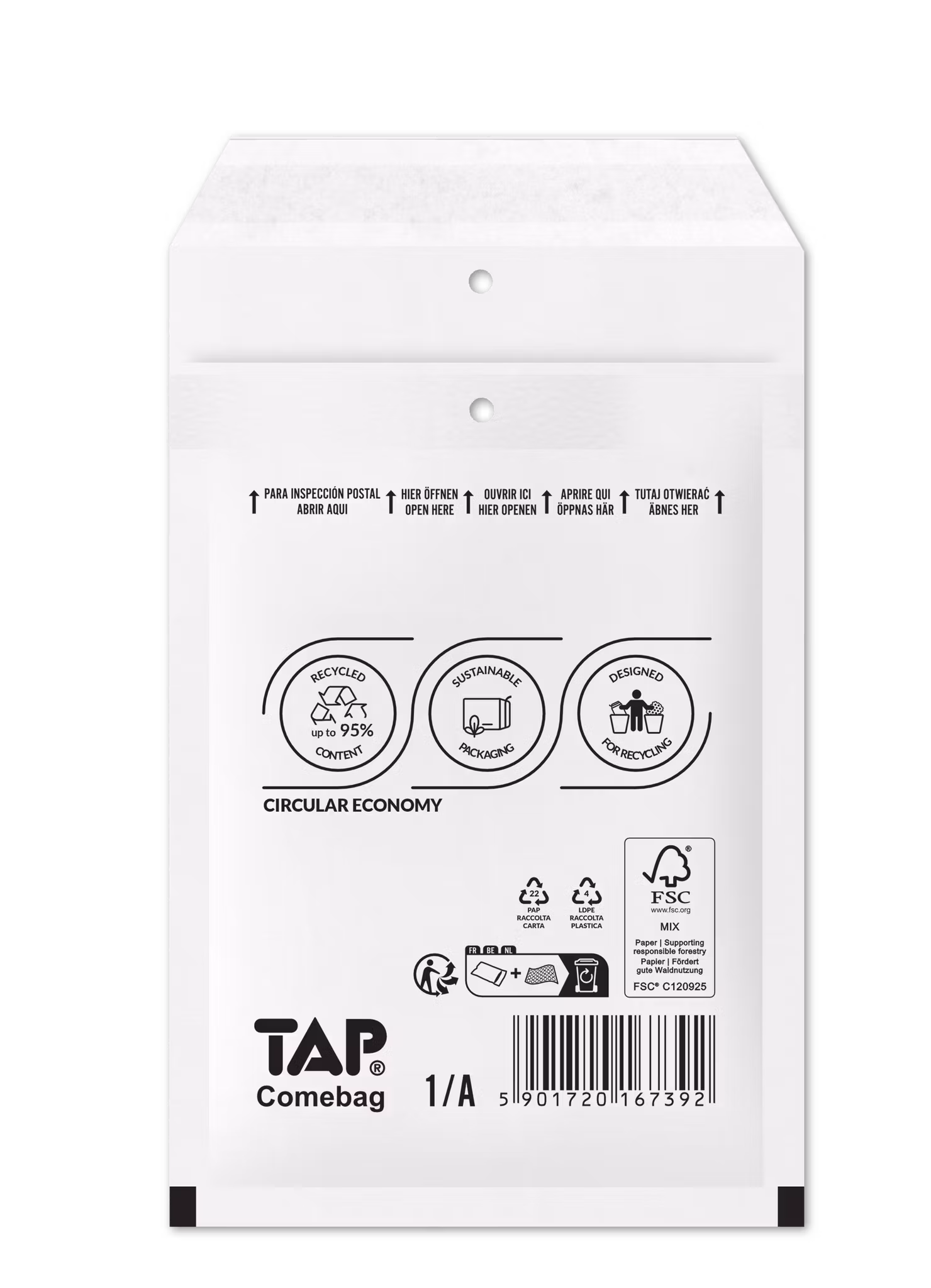 Bubble mailers size A 10x16cm