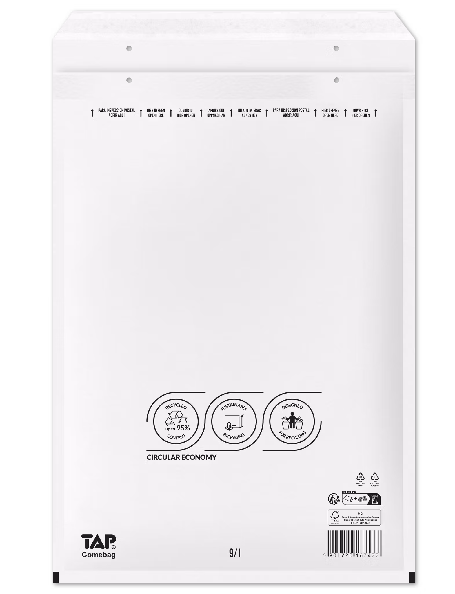 Bubble mailers size A 10x16cm