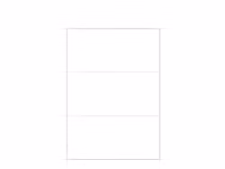 3 labels/A4. Approx 210 x 99mm. Self-adhesive labels for your printer