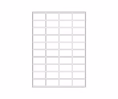 40 etiketter/A4. Ca 50 x 26mm. Självhäftande etiketter till din skrivare