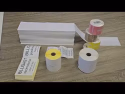 Transportetiketter foldet/løbende til din Zebra etiketprinter.