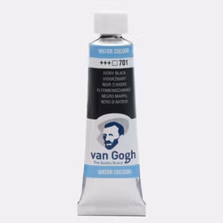 Van Gogh-akvarell-10ml-S1-701-ivory black