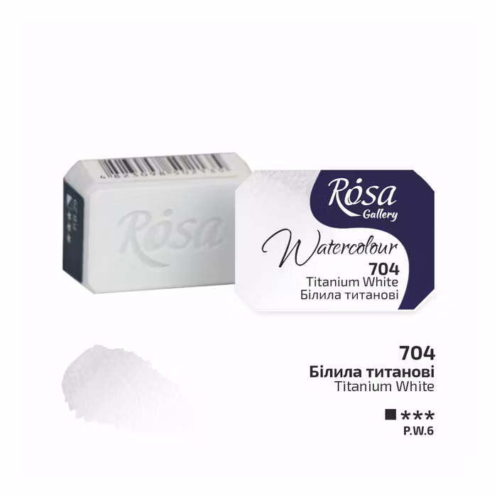 Rosa akvarellfärg Gallery-704 Titanium White