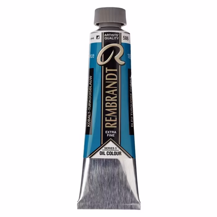 Rembrandt-S5-586-Cobalt Turquoise Blue-40ml