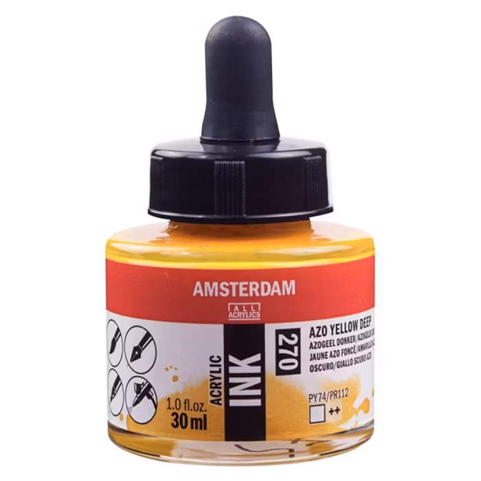 Amsterdam ink-30ml-270-azo yellow deep