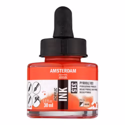 Amsterdam ink-30ml-315-pyrrole red