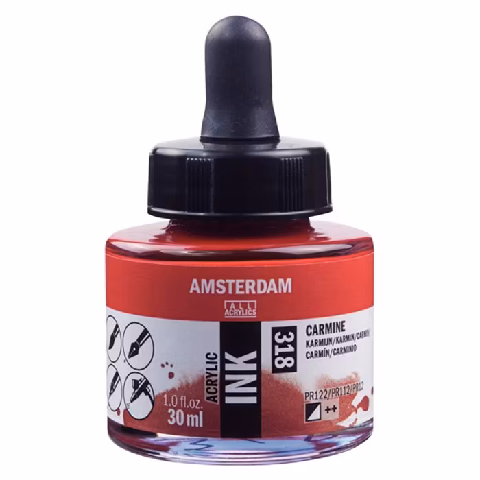 Amsterdam ink-30ml-318-carmine