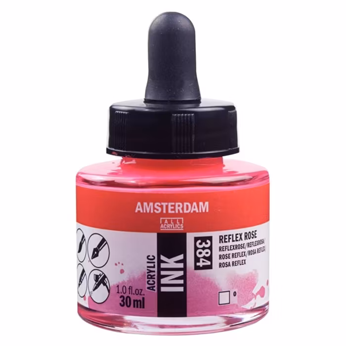 Amsterdam ink-30ml-384-reflex rose