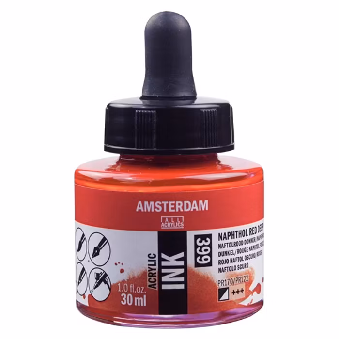 Amsterdam ink-30ml-399-naphthol red deep