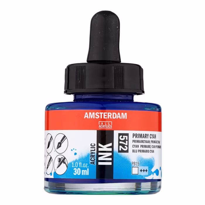 Amsterdam ink-30ml-572-primary cyan