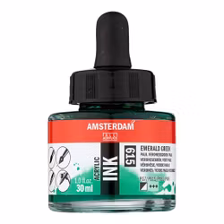 Amsterdam ink-30ml-615-emerald green